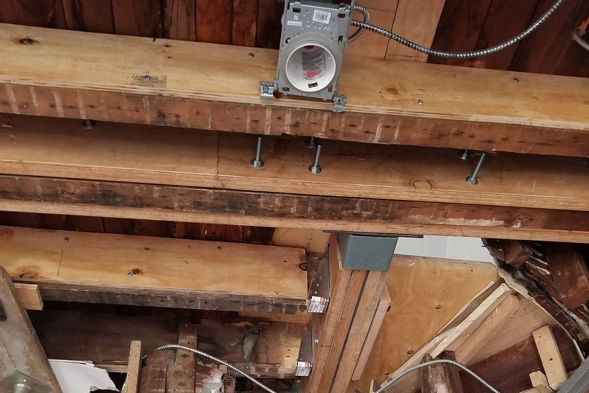 sistering floor joists with plywood