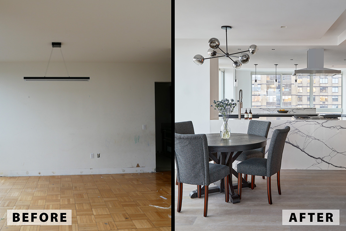 Removing a Wall Before and After