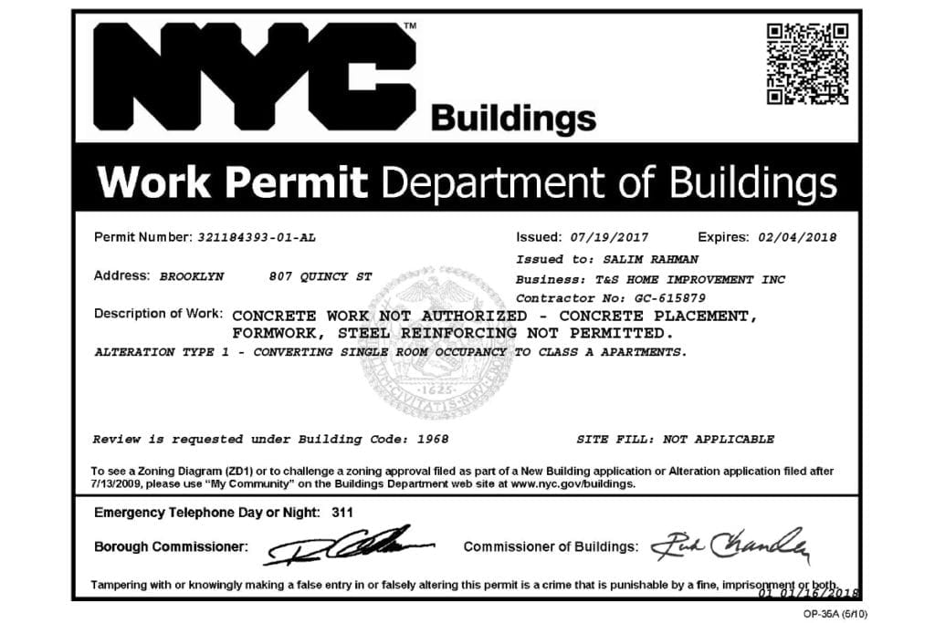 NYC Building Permits · Fontan Architecture