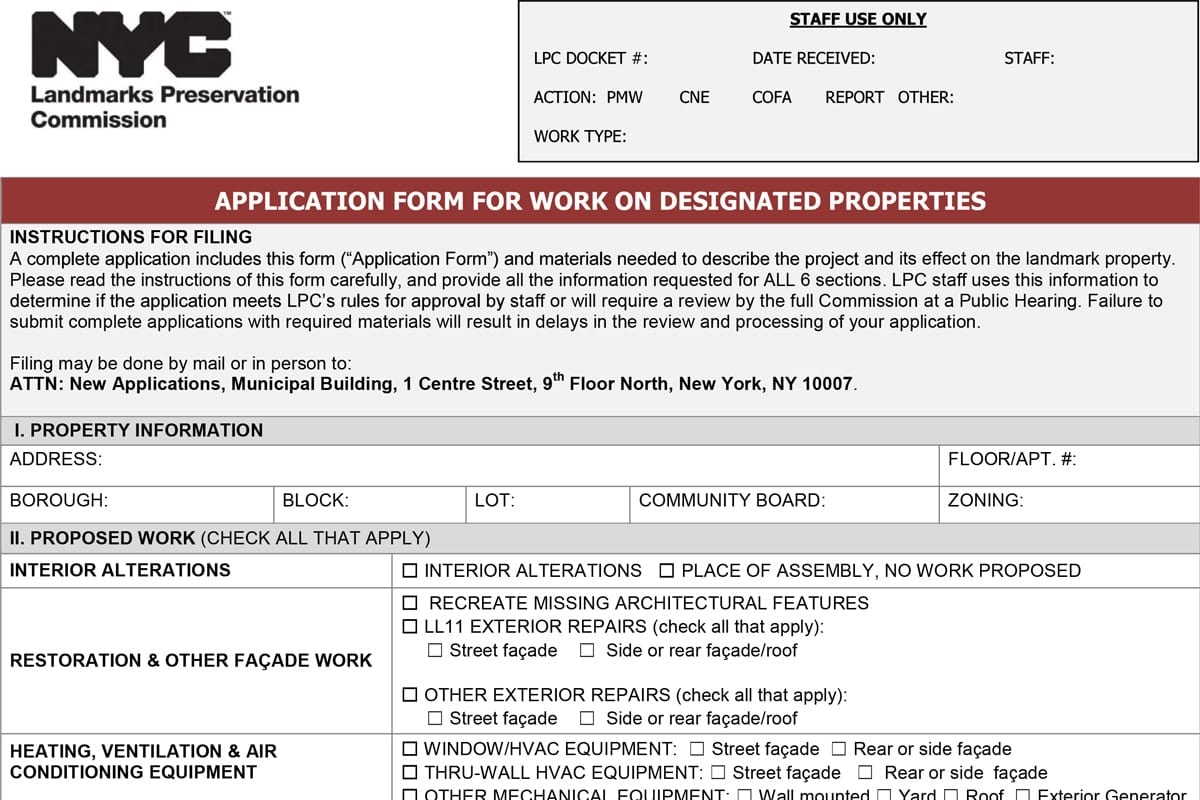 Apartment Renovations in NYC Landmark Buildings: Permits, LPC Approval, and the Process