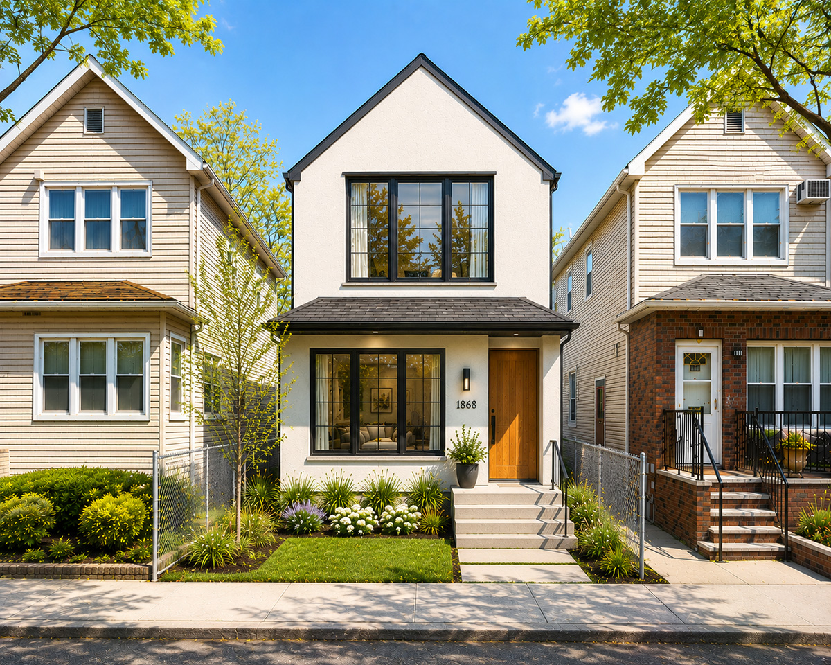 New House Design for a Narrow Lot in NYC