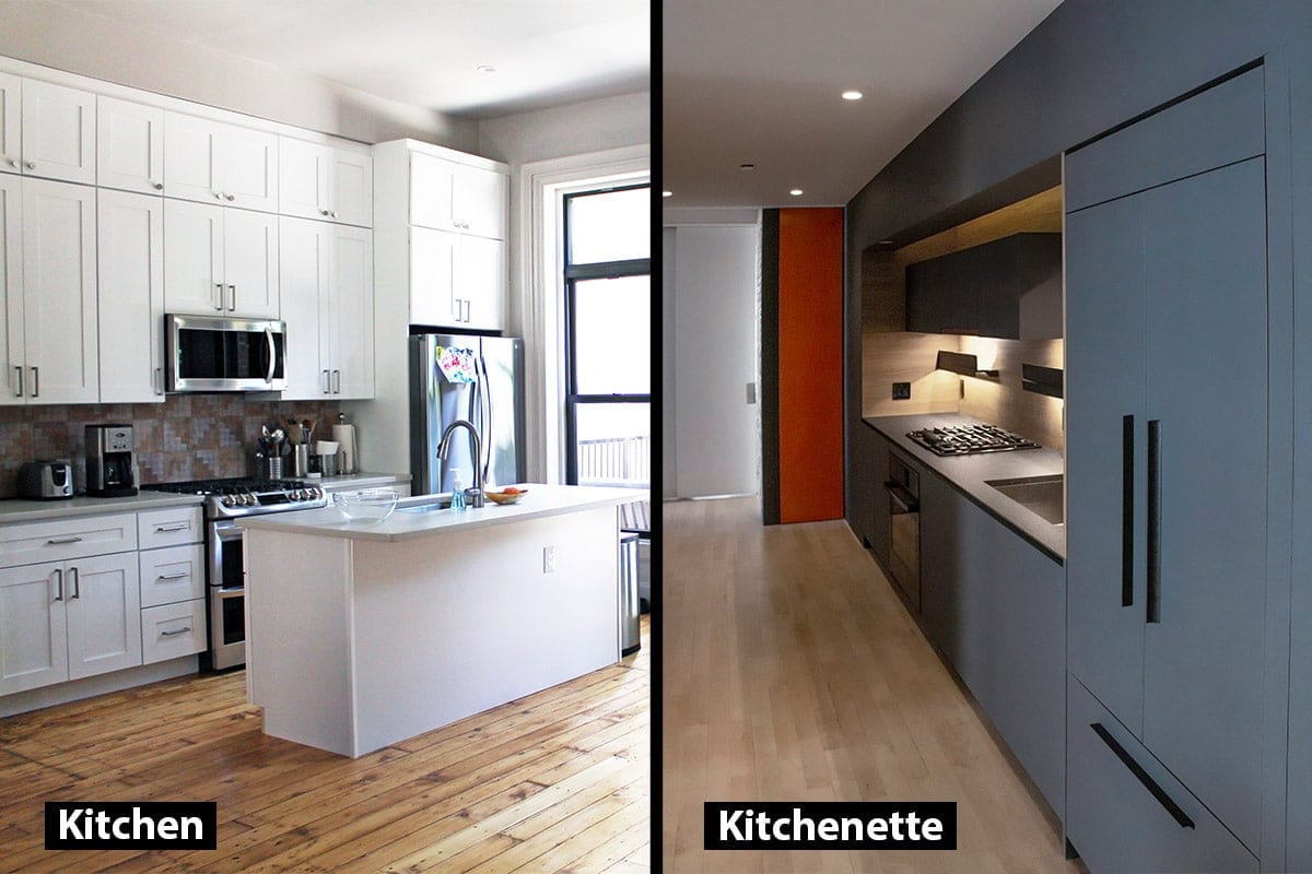 Kitchen vs Kitchenette · Fontan Architecture