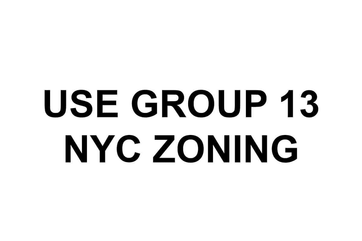 Use Group 13 NYC Open Amusement Zoning