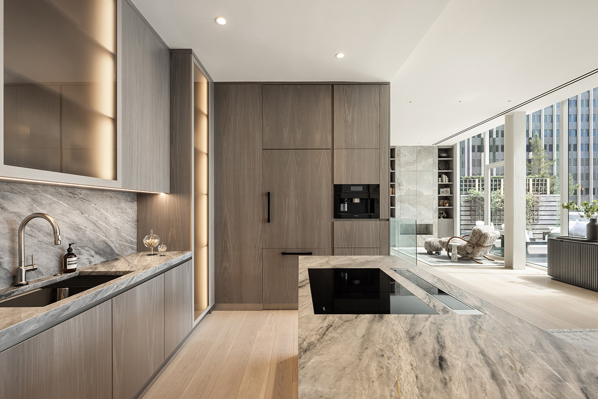 Custom kitchen design with panel ready appliances