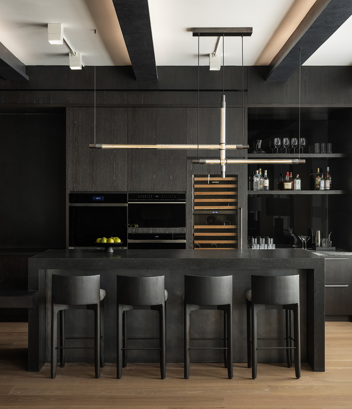 Kitchen Island with Bar Stool Seating in NYC