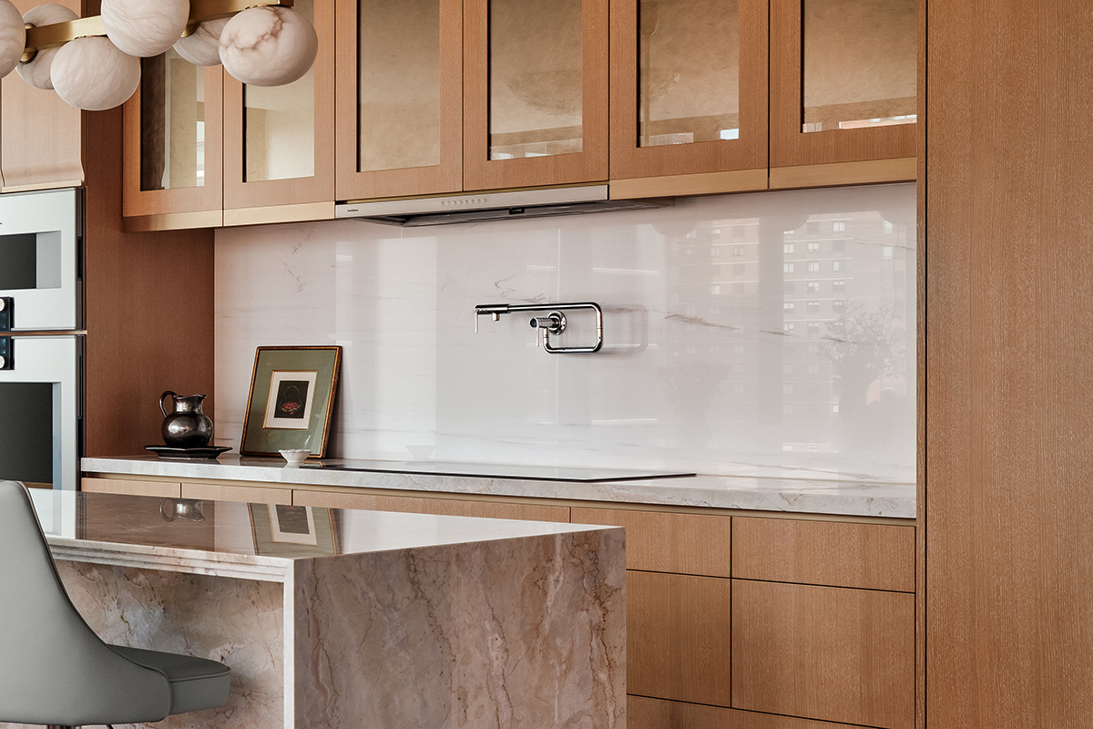 Marble Slab Backsplash