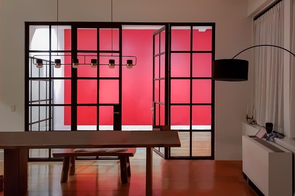 Modern Red Accent Wall