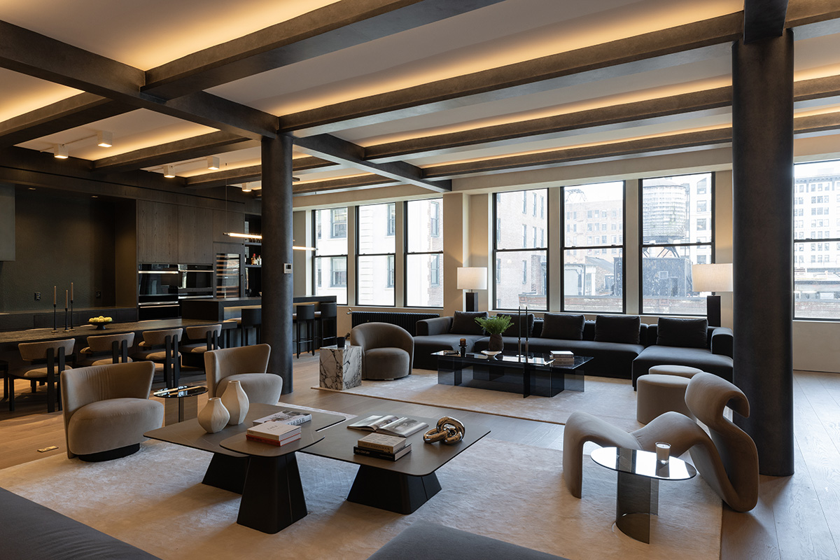 Uplighting a Modern New York City Loft Apartment