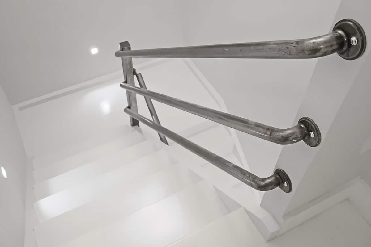 Industrial Loft Stairs Steel Handrail