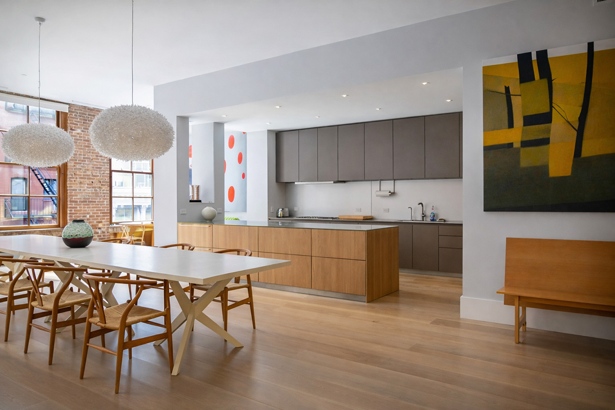 Loft with Open Kitchen