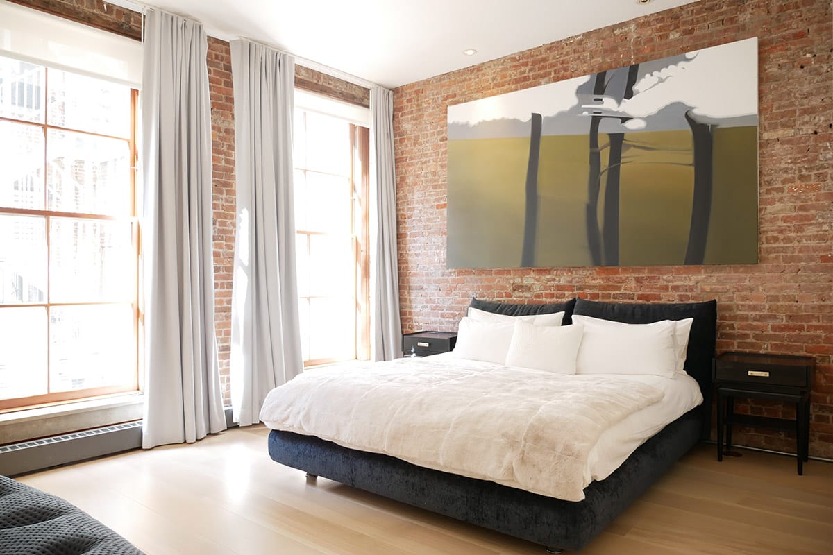 New York Loft Style Bedroom