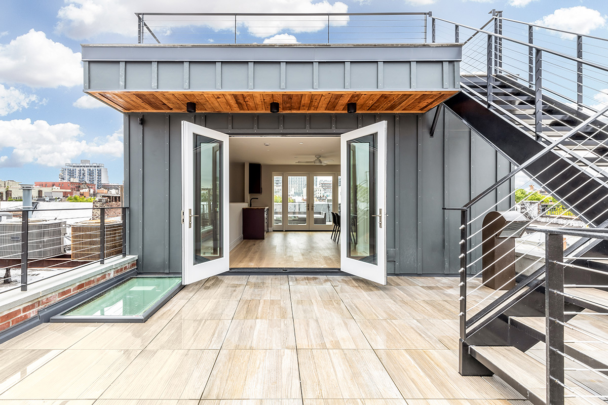 Brownstone addition and roof deck