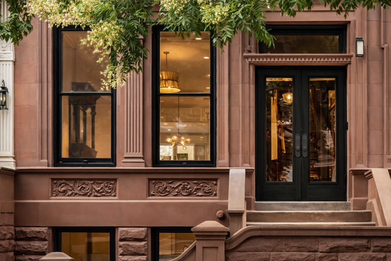 Landmark Brownstone with New Replacement Windows