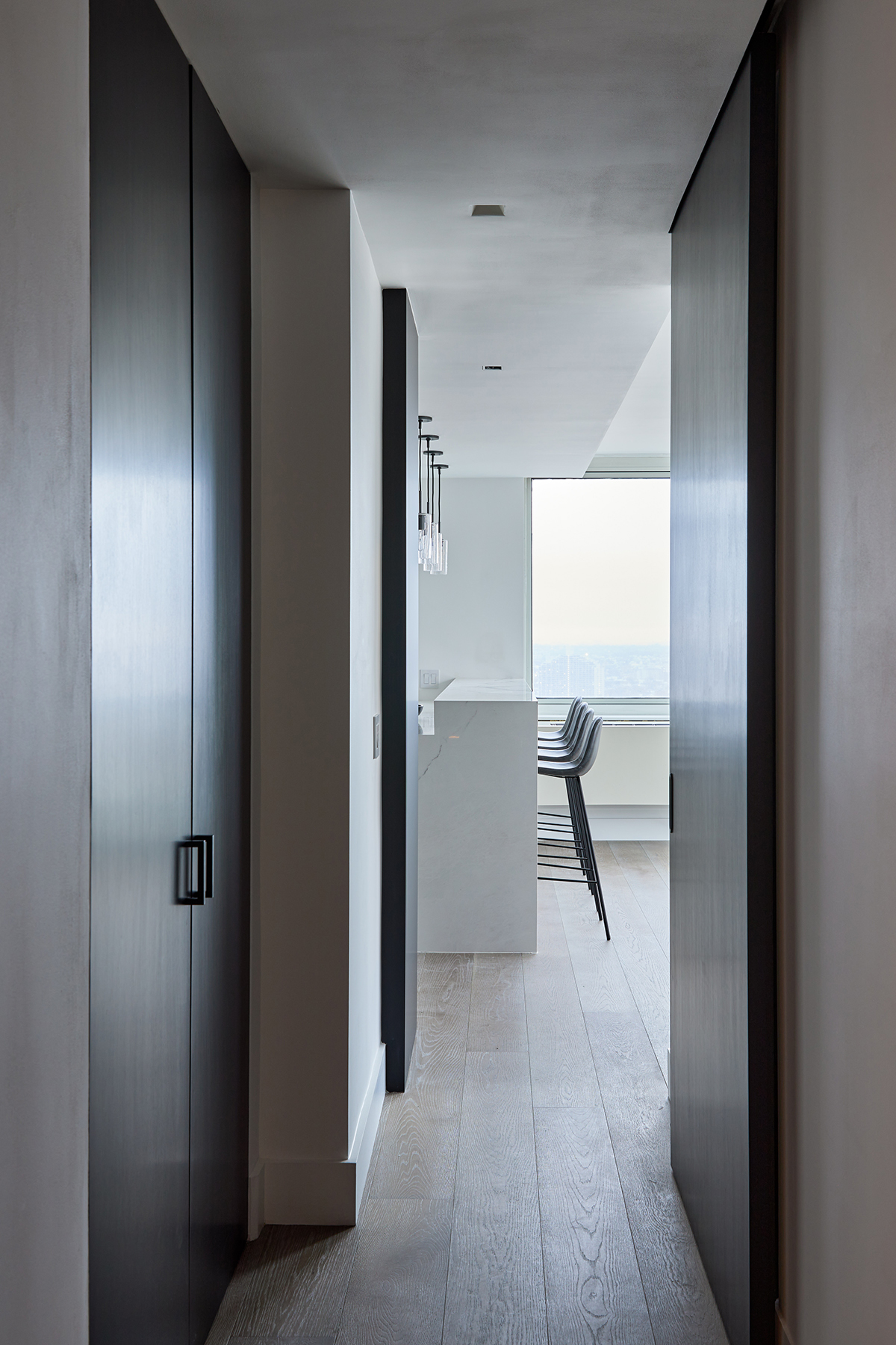Modern Hallway Design Manhattan Apartment