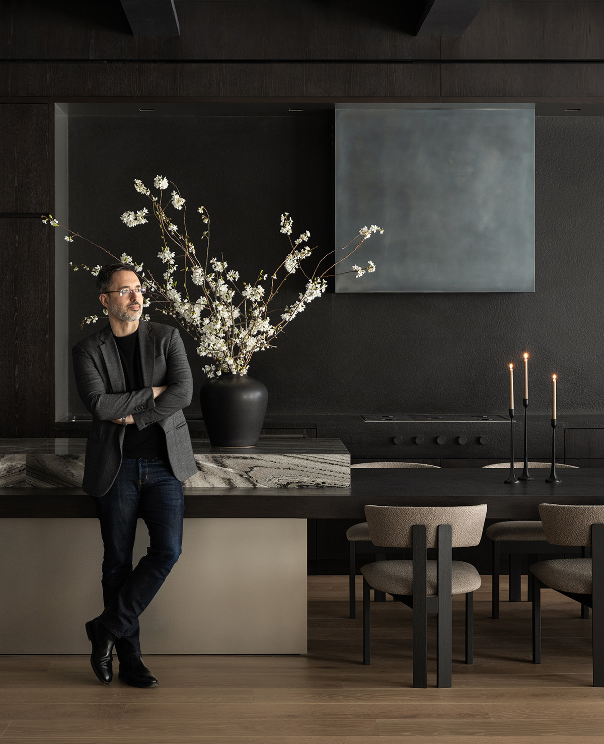Architect Jorge Fontan in a Loft Designed by Fontan Architecture