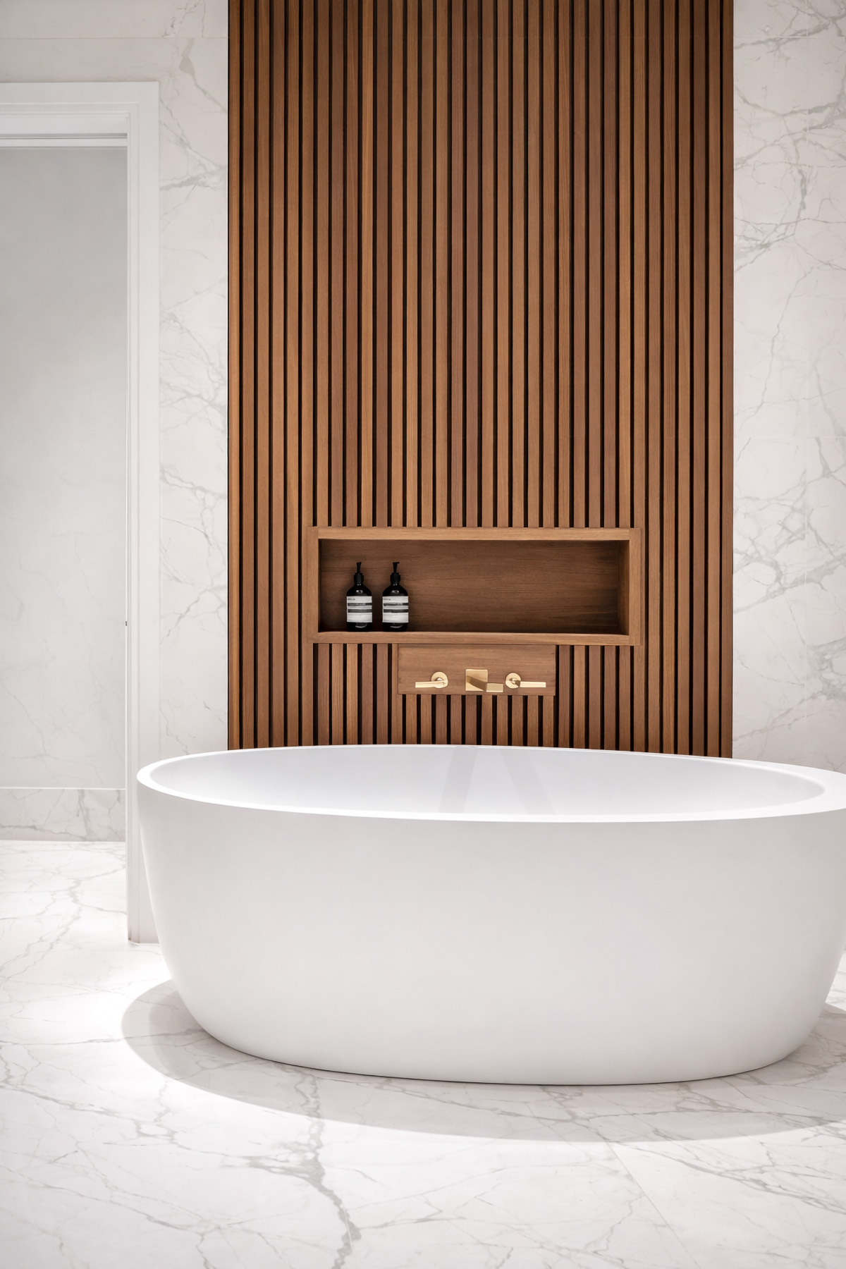 Bathroom With Wood Paneling