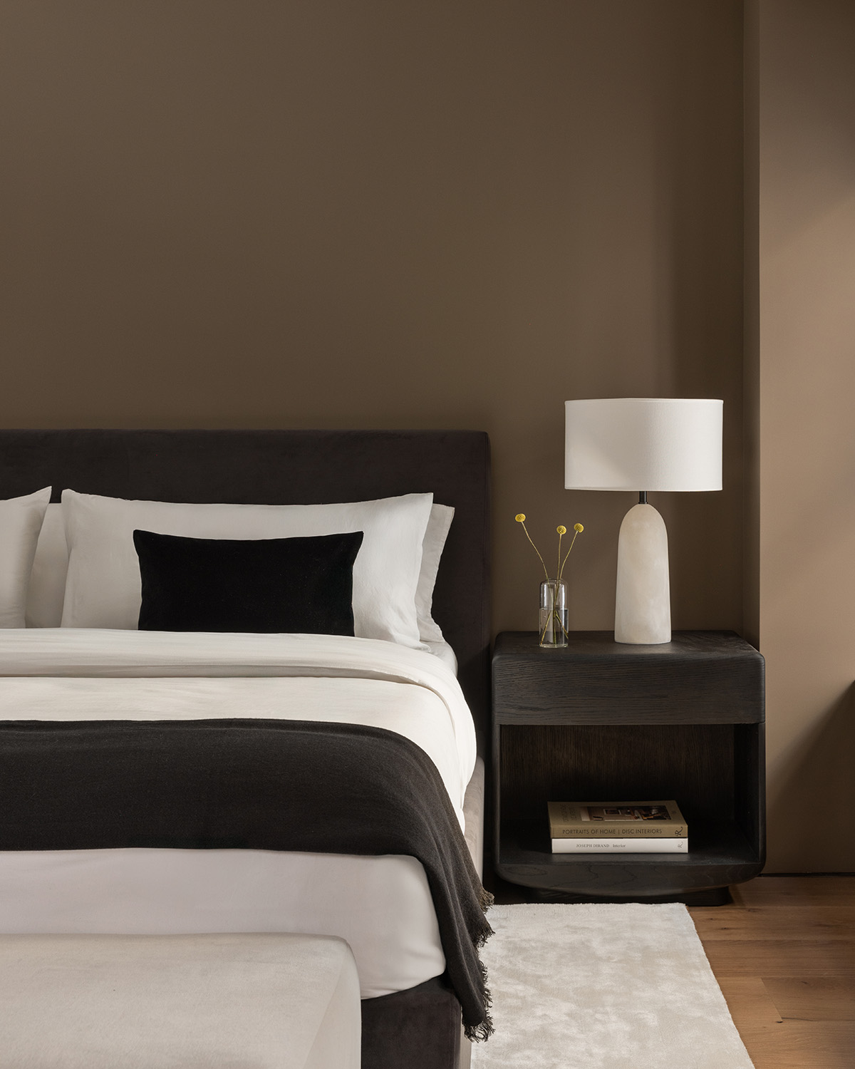 Dark Neutral Color Bedroom
