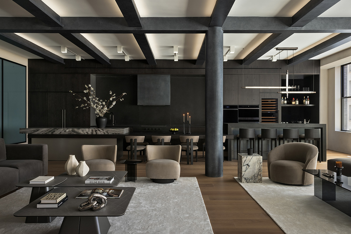 Open Plan in a Contemporary Manhattan Apartment