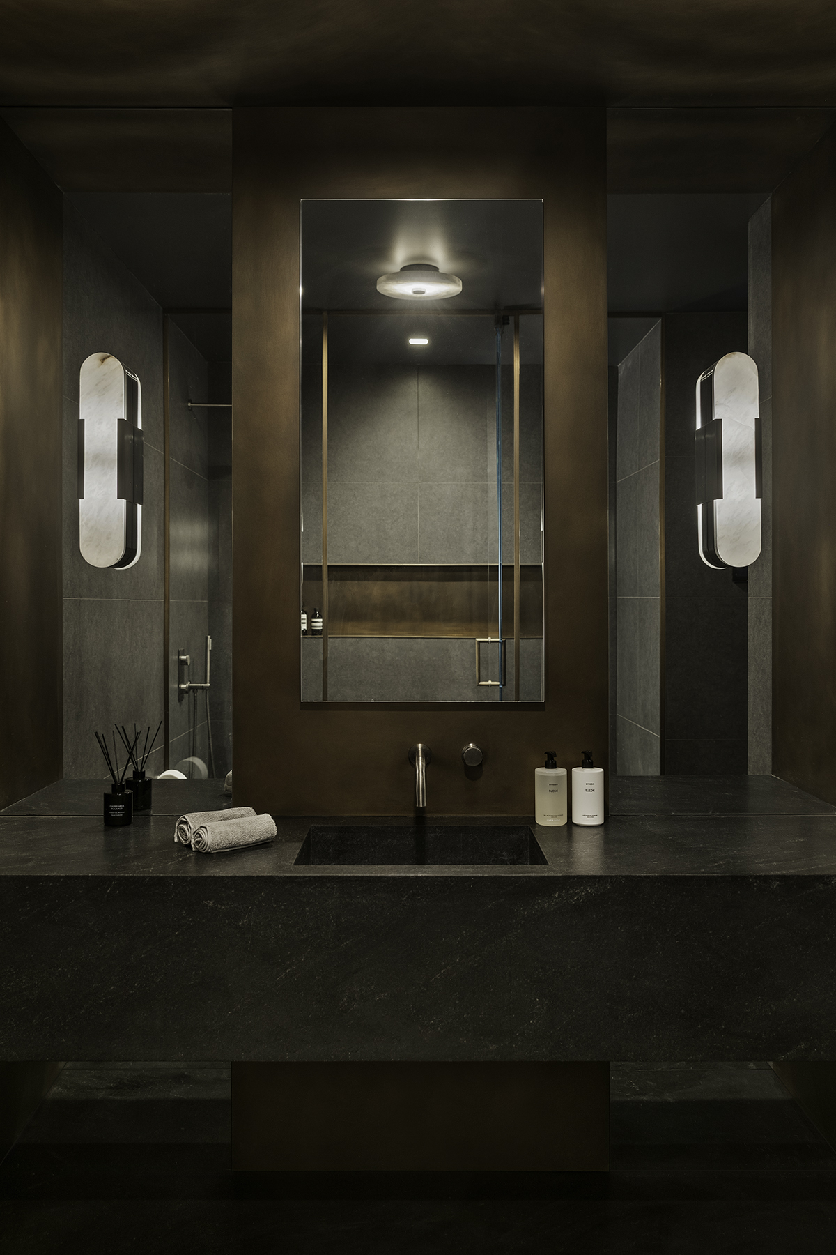 Modern Dark Bathroom