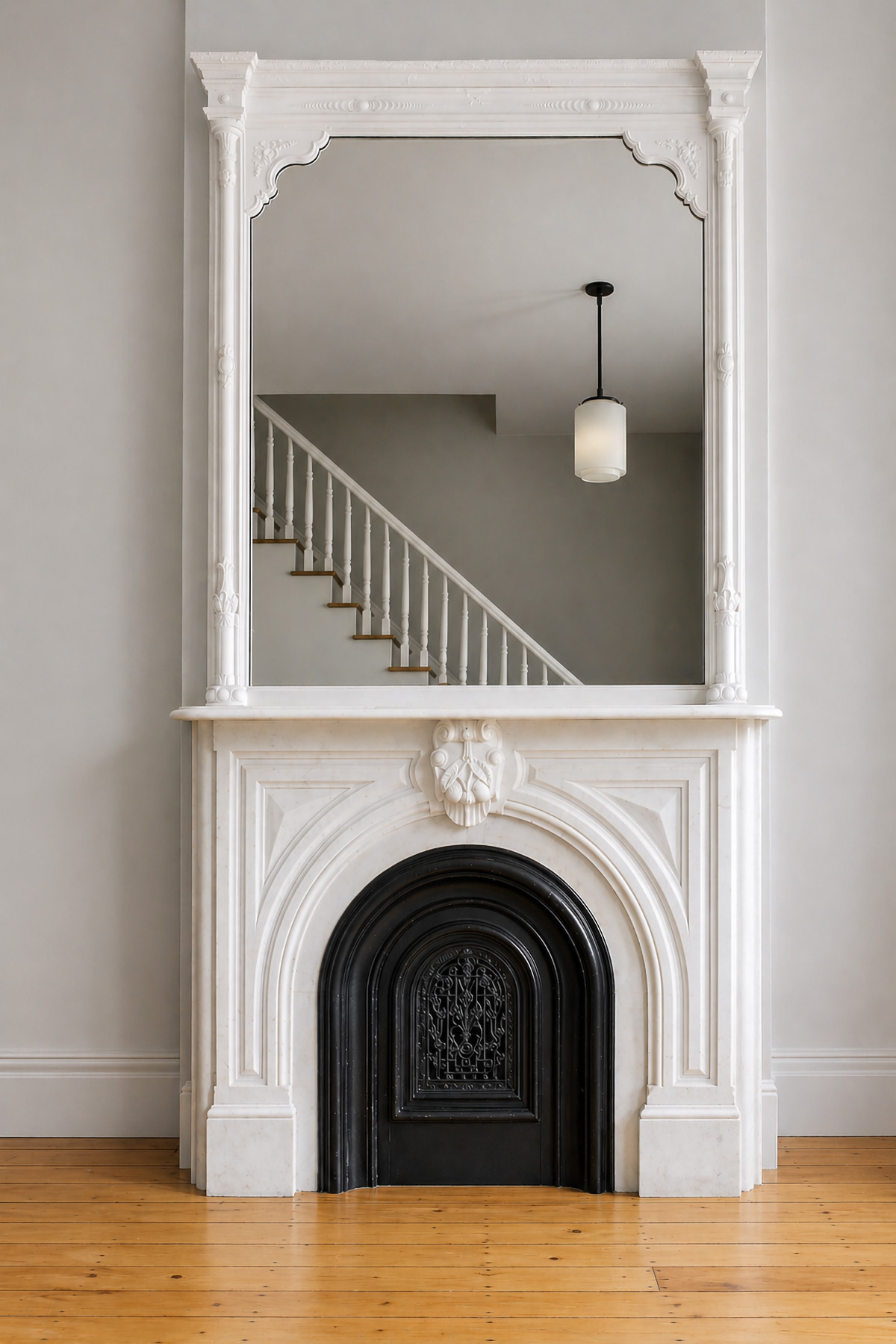 Brooklyn Townhouse Restored Fireplace