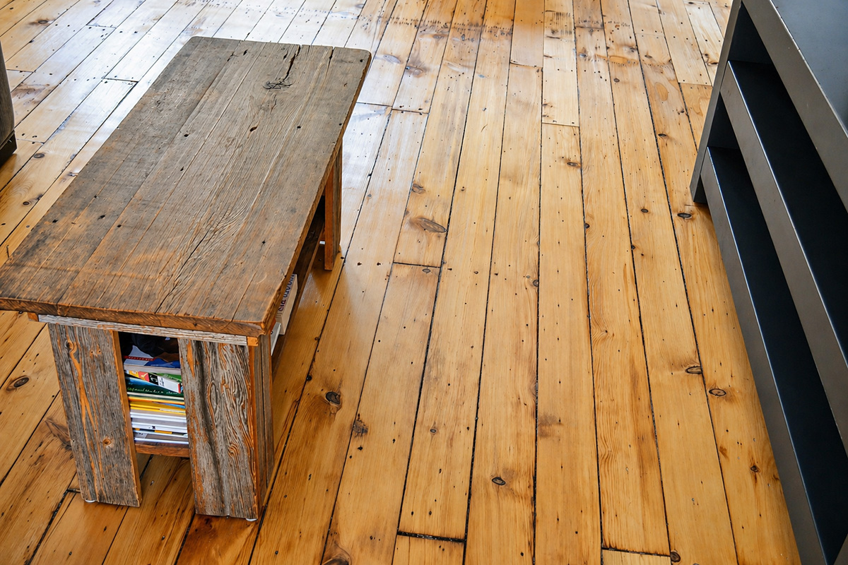 Refinished wood floors in Brooklyn Townhouse