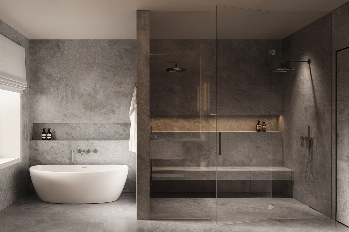 Townhouse Primary Bath Design