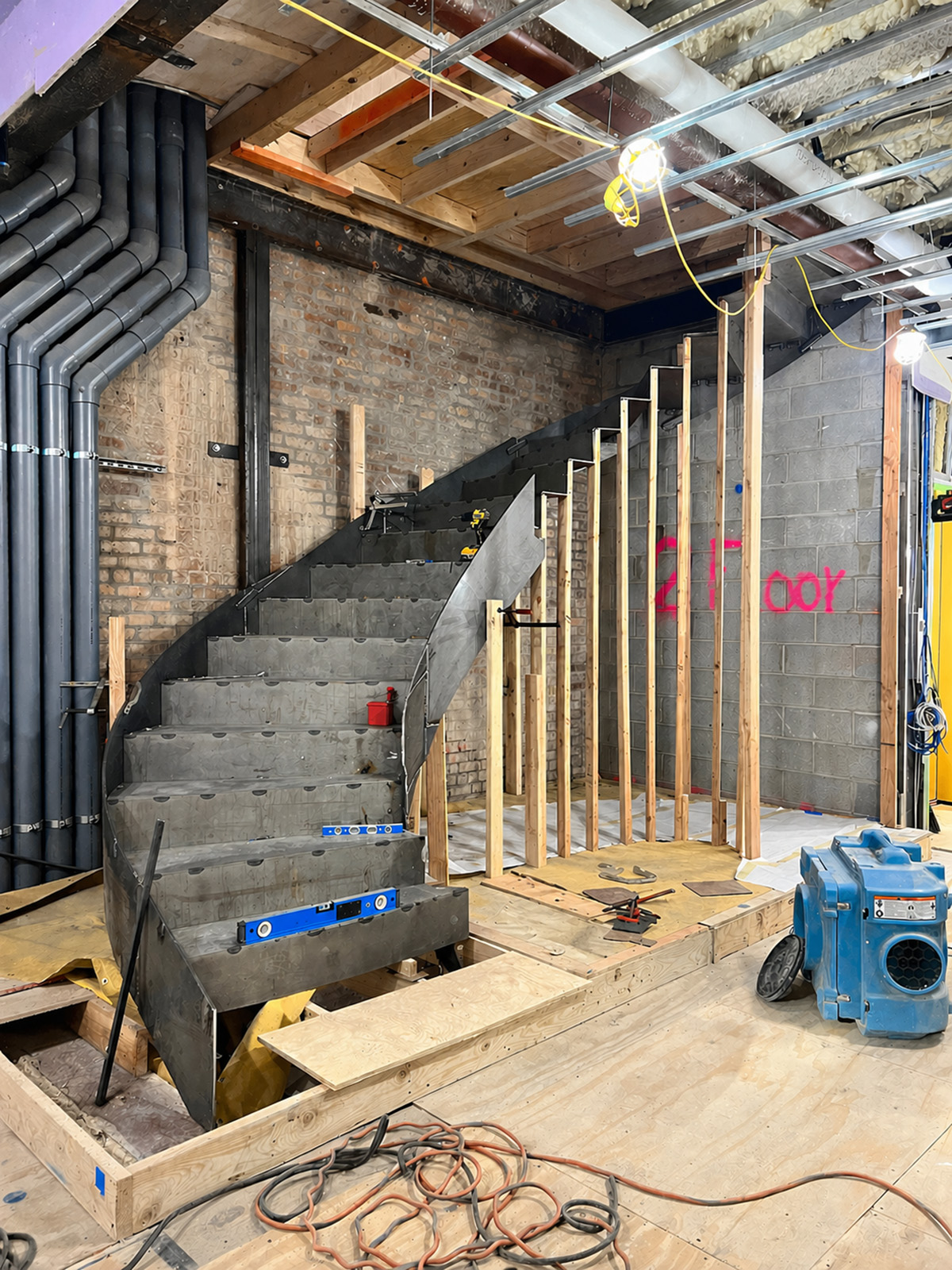 Upper East Side Townhouse New Elliptical Stair