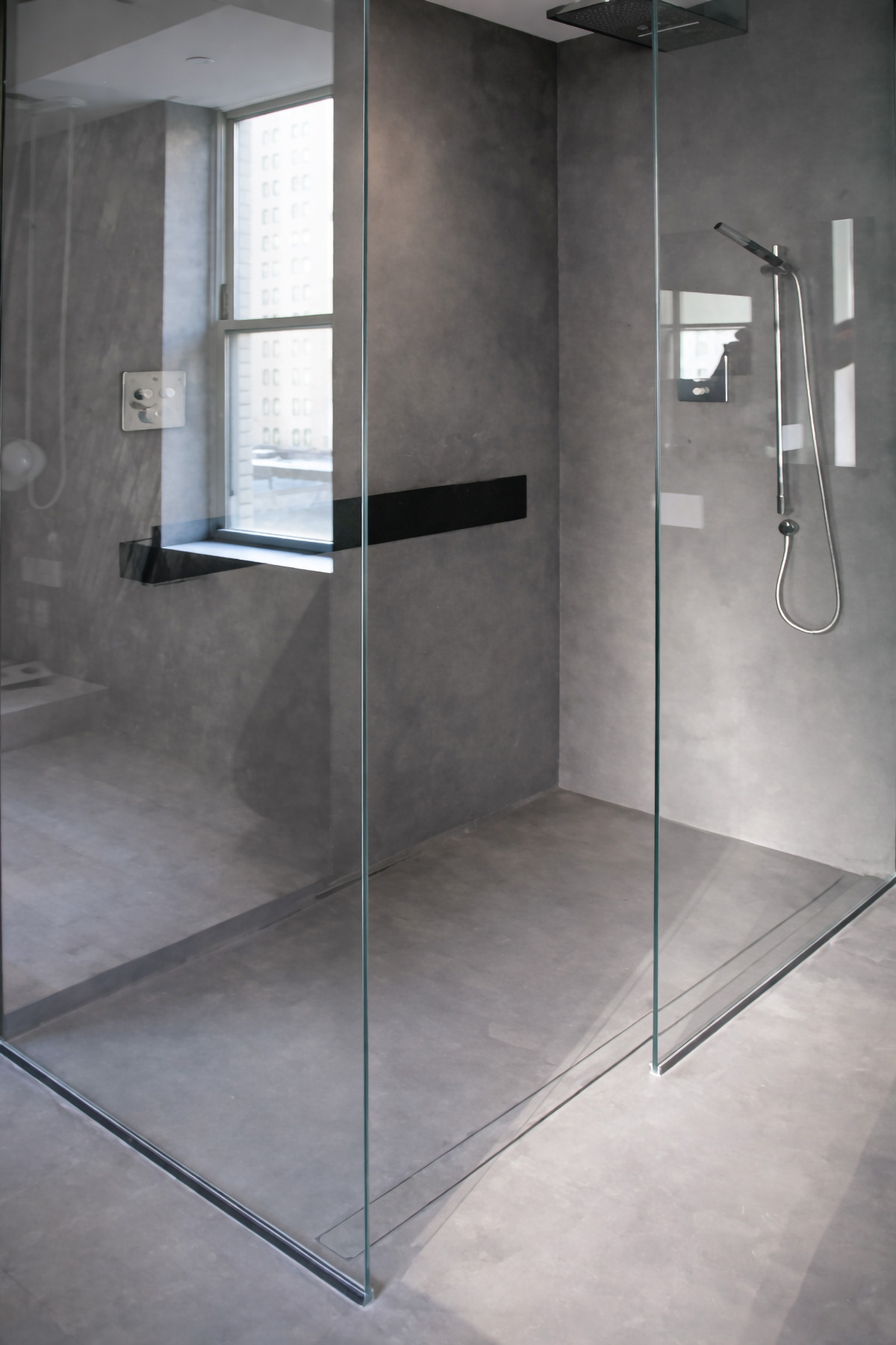 Concrete Bathroom in an NYC Loft