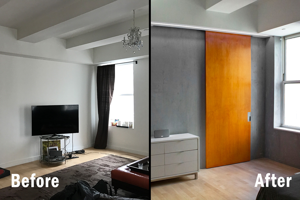Industrial Loft Before and After in FiDi