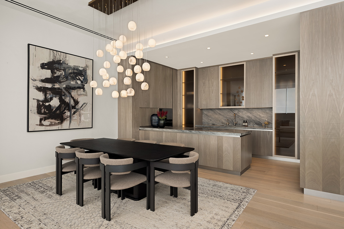 Warm Modern Kitchen Interior Design