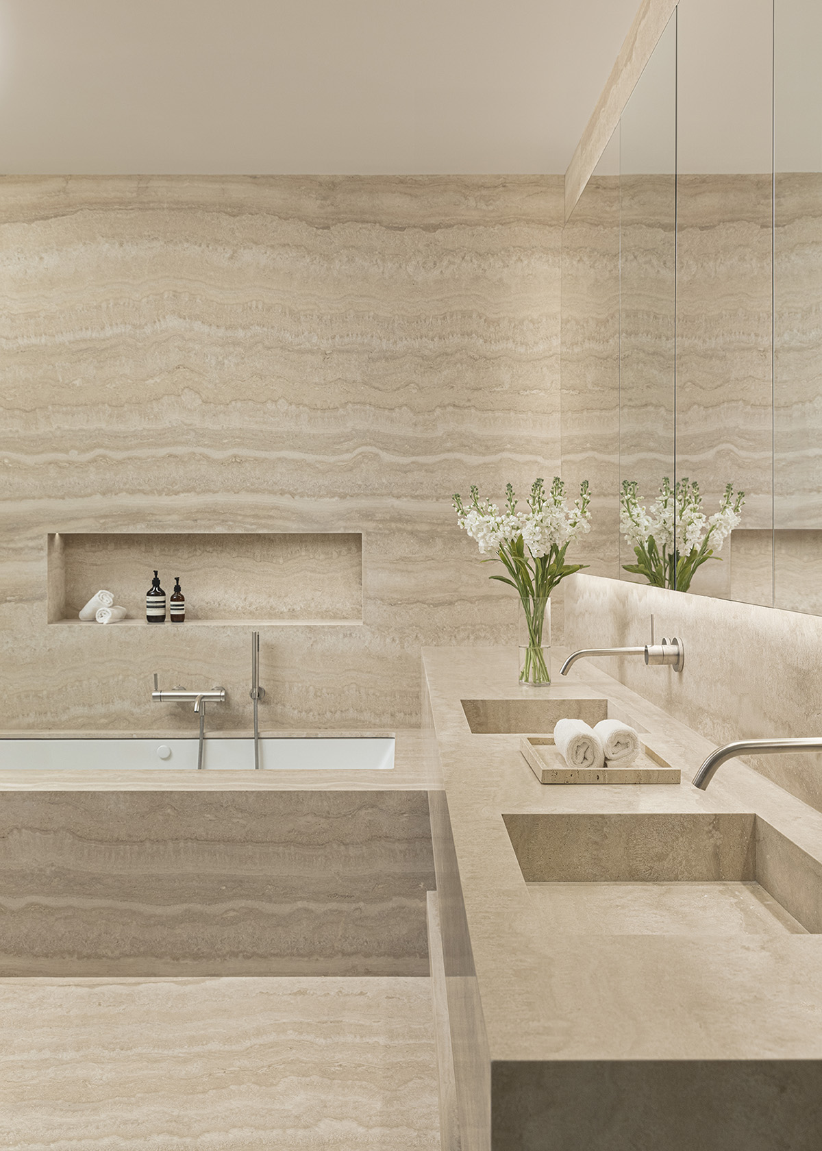 Stone Slab Bathroom Design